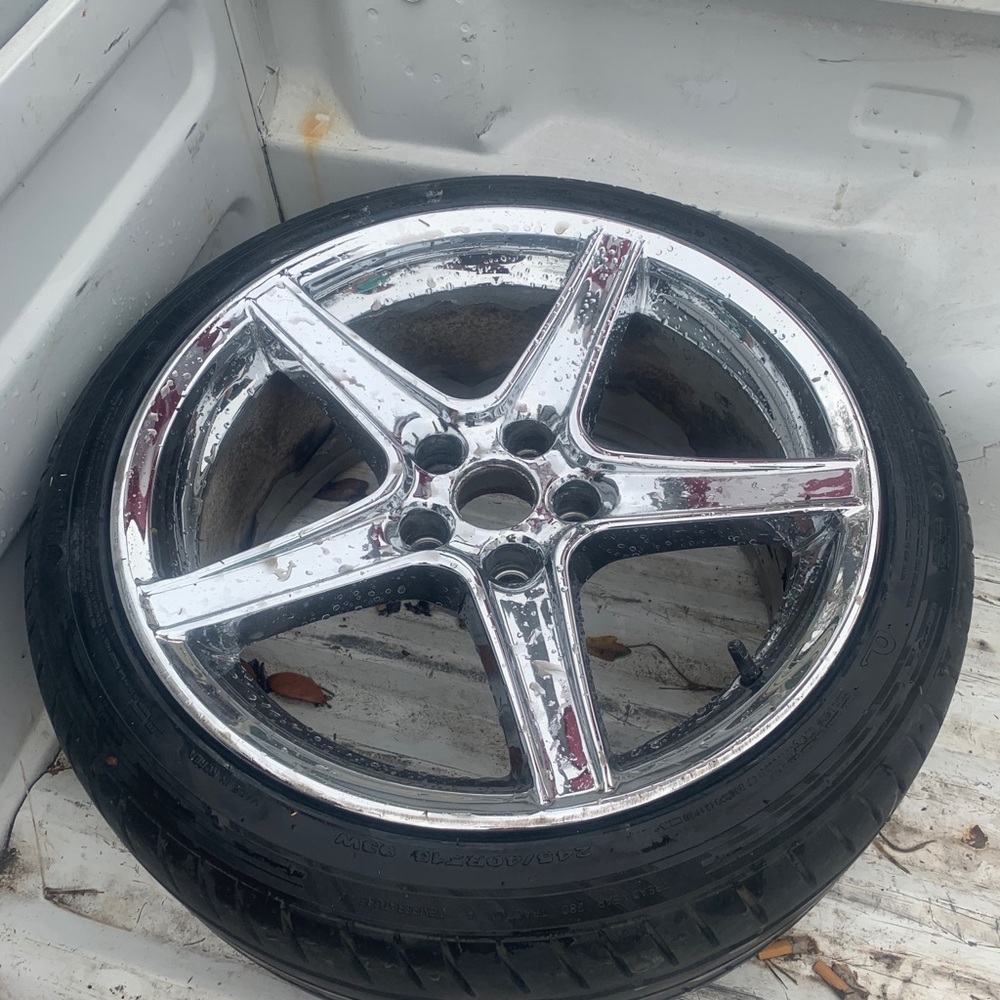 18 inch 5 lug 114.3 zr mustang saleen style rims